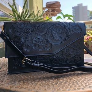 Black Leather Purse